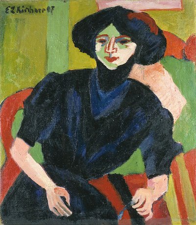 Ritratto di una donna da Ernst Ludwig Kirchner